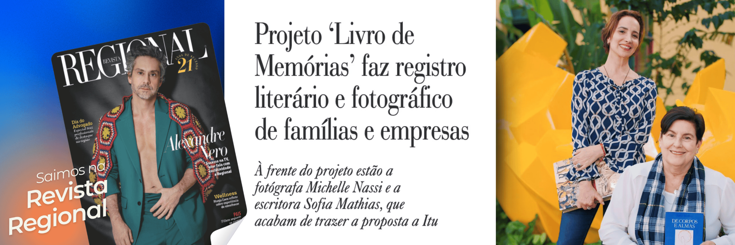 Projeto ‘Livro de Memórias’ faz registro literário e fotográfico de famílias e empresas